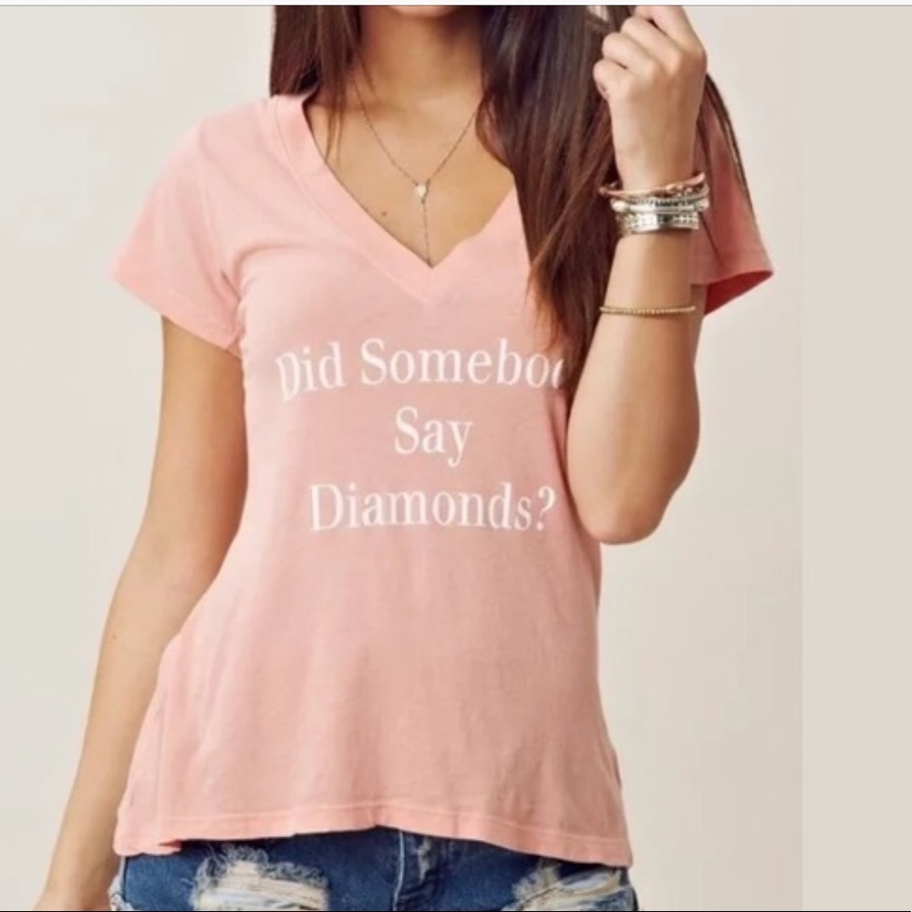 Wildfox vintage tee “did somebody say diamonds?”